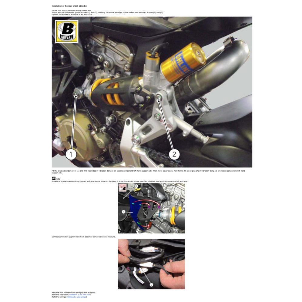 DUCATI PANIGALE Senna 1199 (2012-2014) SERVICE WORKSHOP MANUAL + PARTS CATALOGUE + OWNER'S MANUAL - Image 8