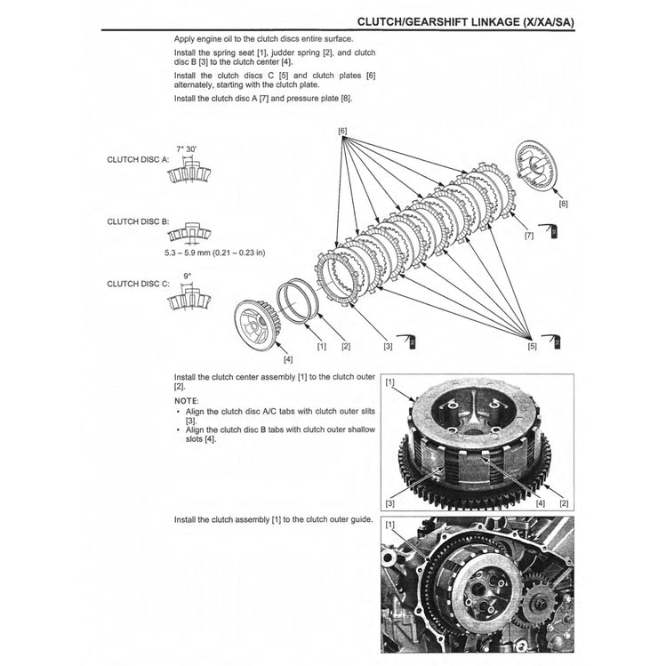 HONDA NC700X/A/D / NC750X/A/D (2012-2024) SERVICE WORKSHOP MANUAL + PARTS CATALOGUE + OWNER'S MANUAL - Image 8