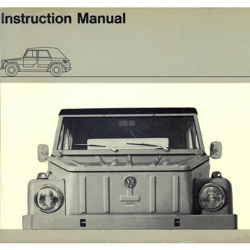 [CLASSIC] VW 181 "THING" (1968-1983) SERVICE WORKSHOP MANUAL/ PARTS LIST/ PARTS INTERCHANGE LIST/ DRIVER HANDBOOK KOMBO