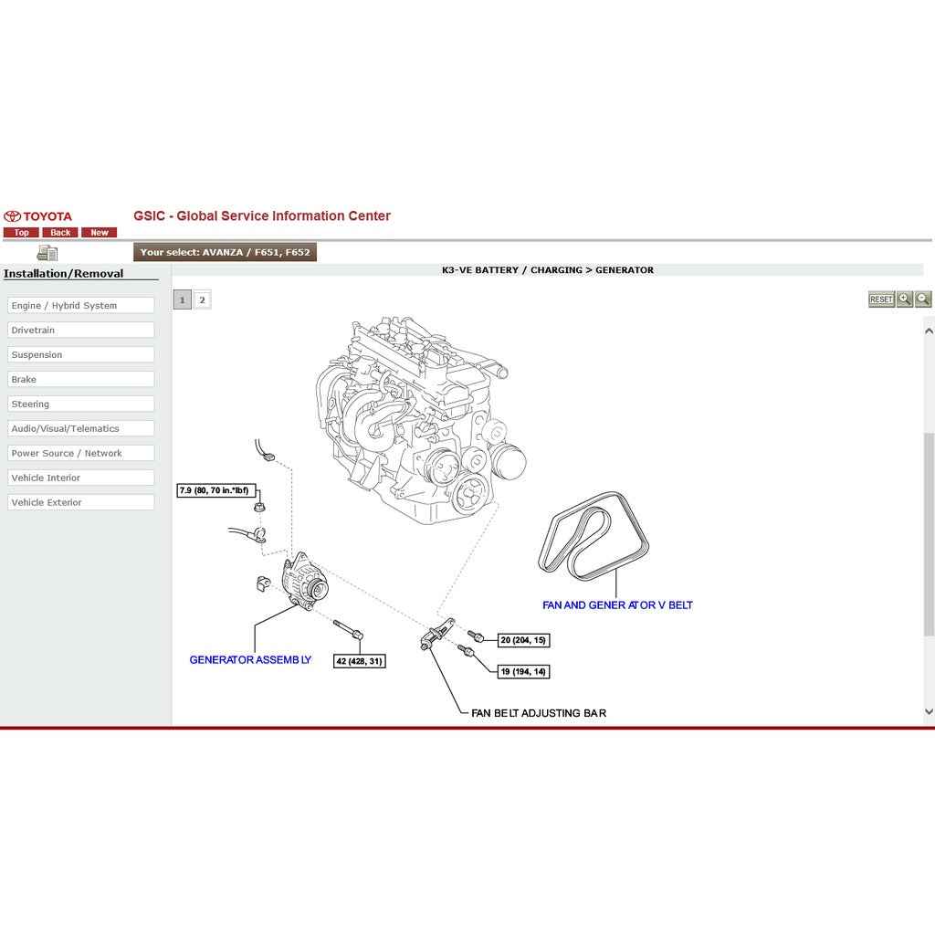 TOYOTA AVANZA F650/F651/F654 (2011-2018) SERVICE WORKSHOP MANUAL - Image 9