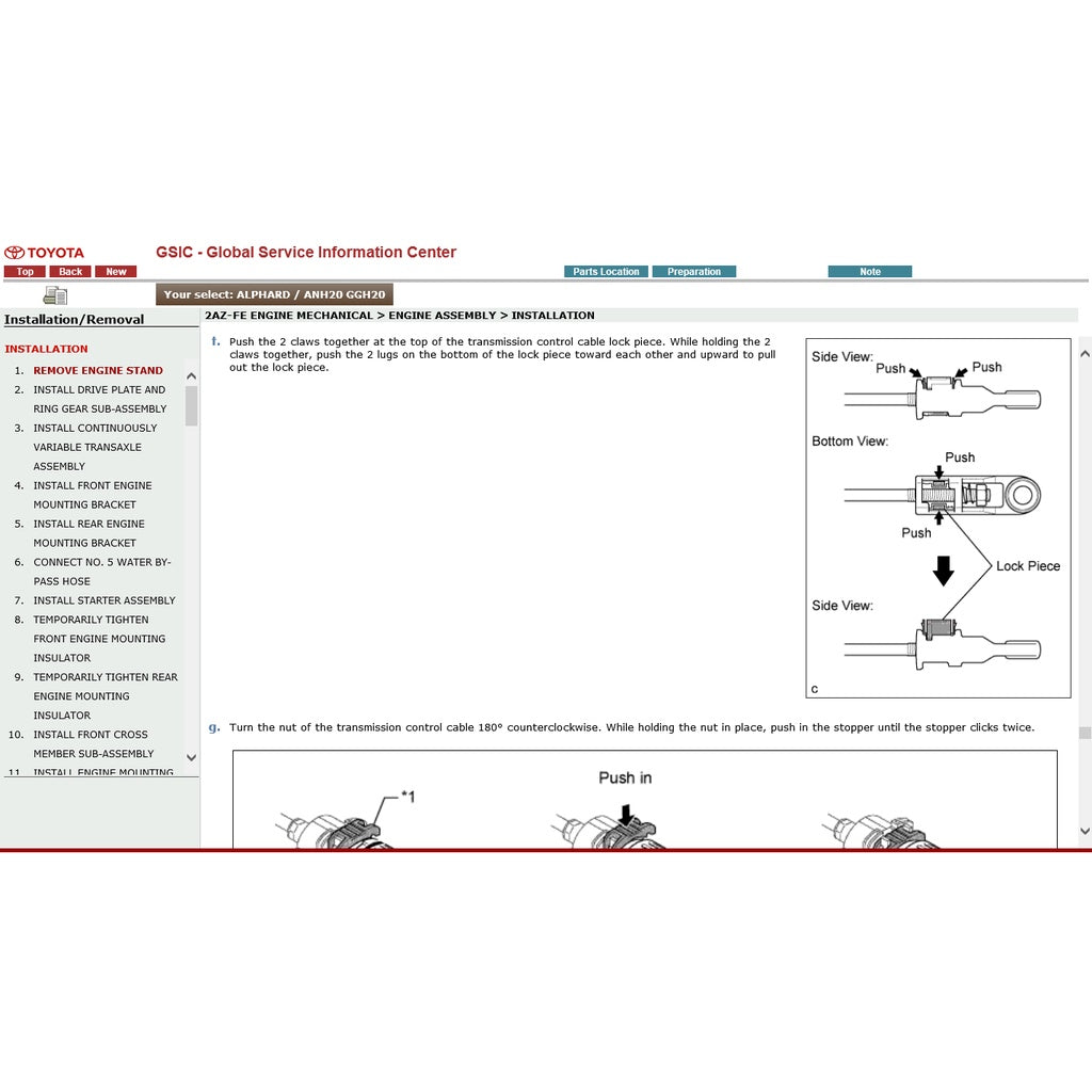 TOYOTA ALPHARD / VELLFIRE ANH20/GGH20 (2008-2015) SERVICE WORKSHOP MANUAL - Image 5
