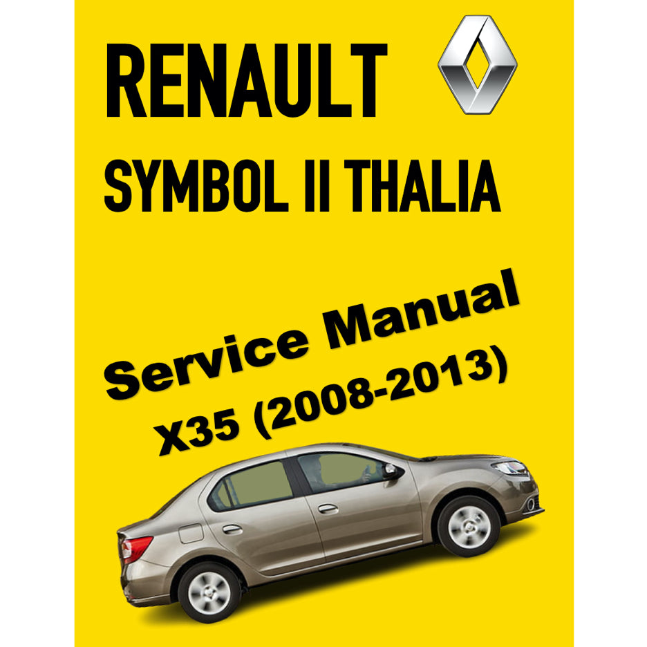 RENAULT SYMBOL 2 THALIA (2008-2013) SERVICE WORKSHOP MANUAL