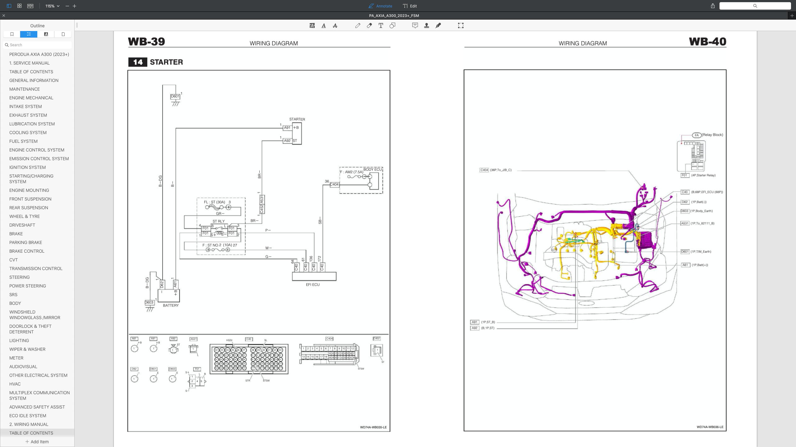 TOYOTA AGYA WIGO A350 (2023+) SERVICE WORKSHOP MANUAL - Image 14
