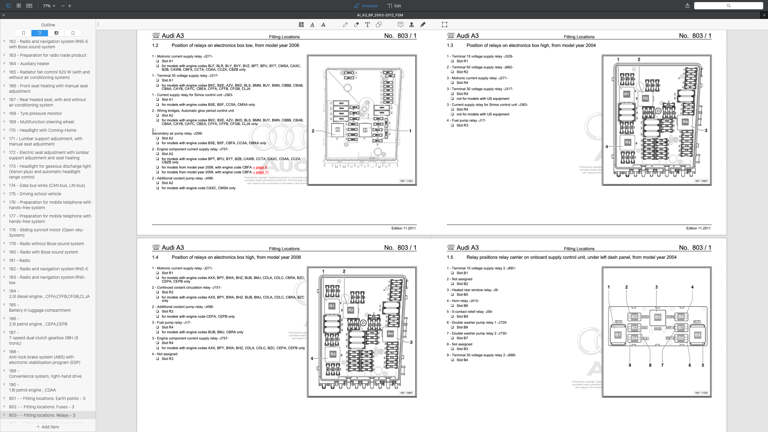 Audi A3 8P (2003-2012) SERVICE WORKSHOP MANUAL - Image 14