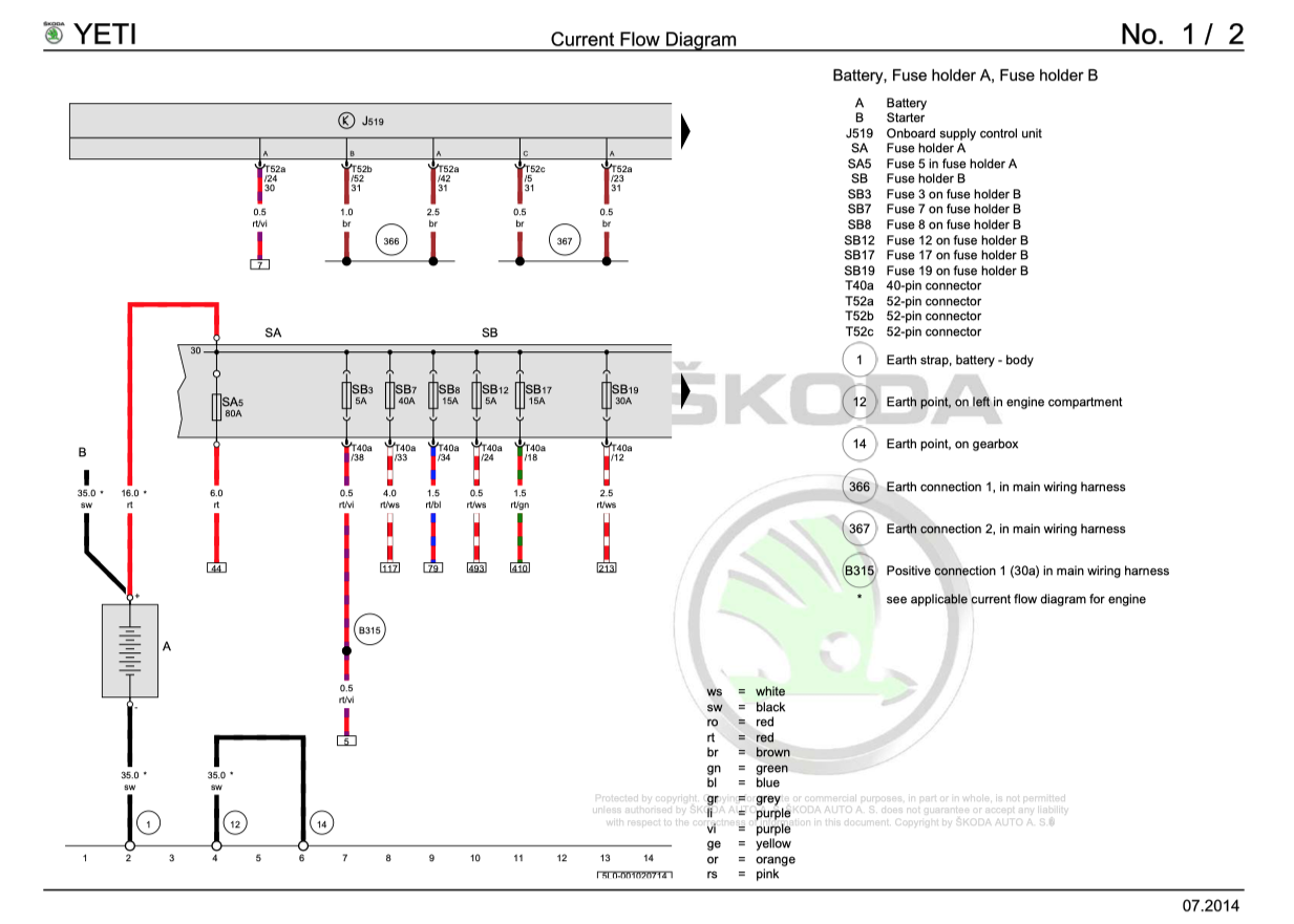 SKODA YETI 5L (2009-2017) SERVICE WORKSHOP MANUAL - Image 12
