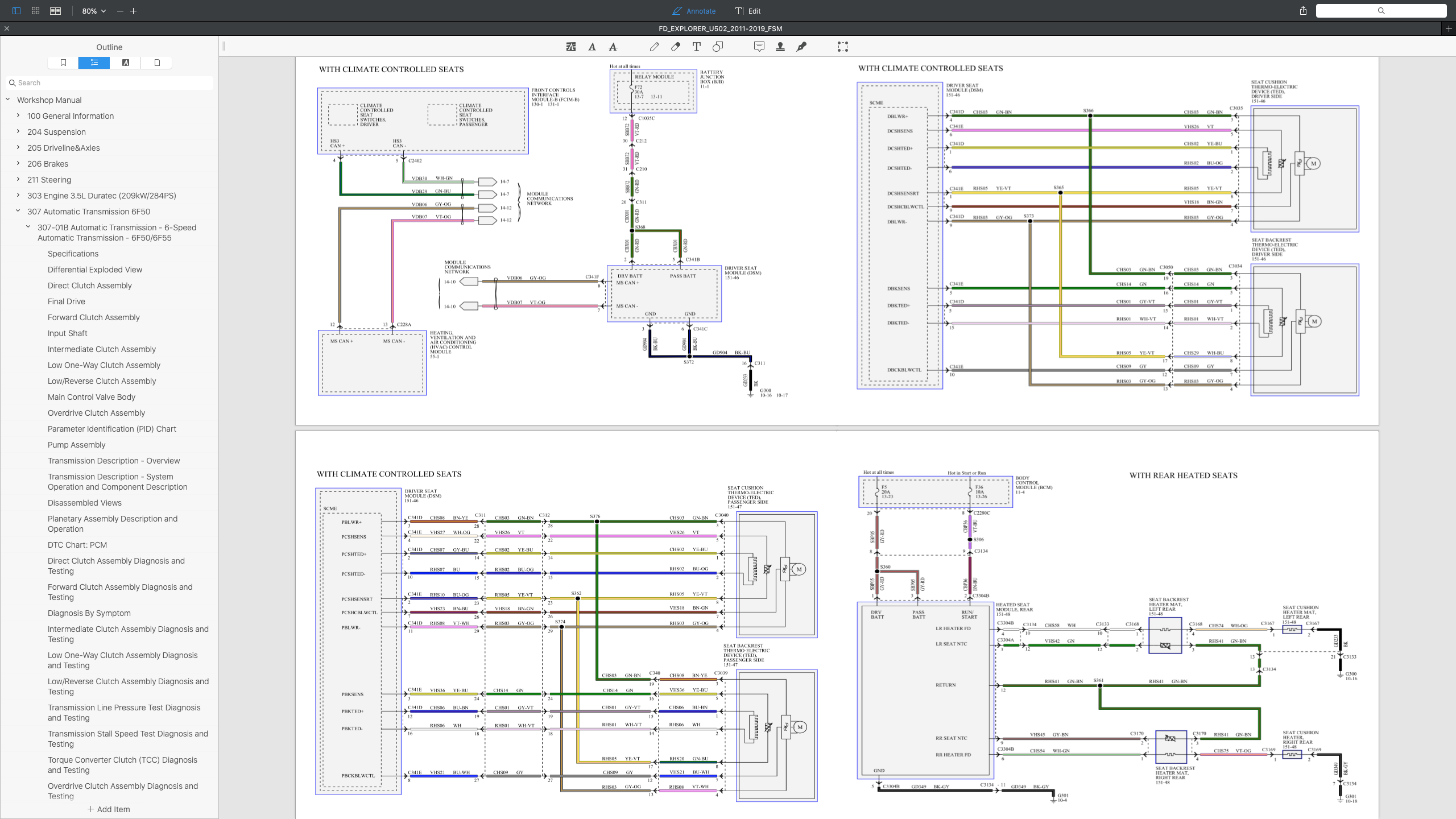 FORD EXPLORER U502 (2011-2019) SERVICE WORKSHOP MANUAL - Image 11