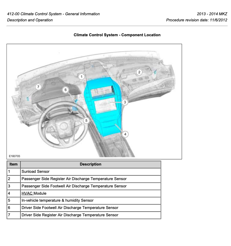 LINCOLN MKZ (2013-2016) SERVICE WORKSHOP MANUAL - Image 11