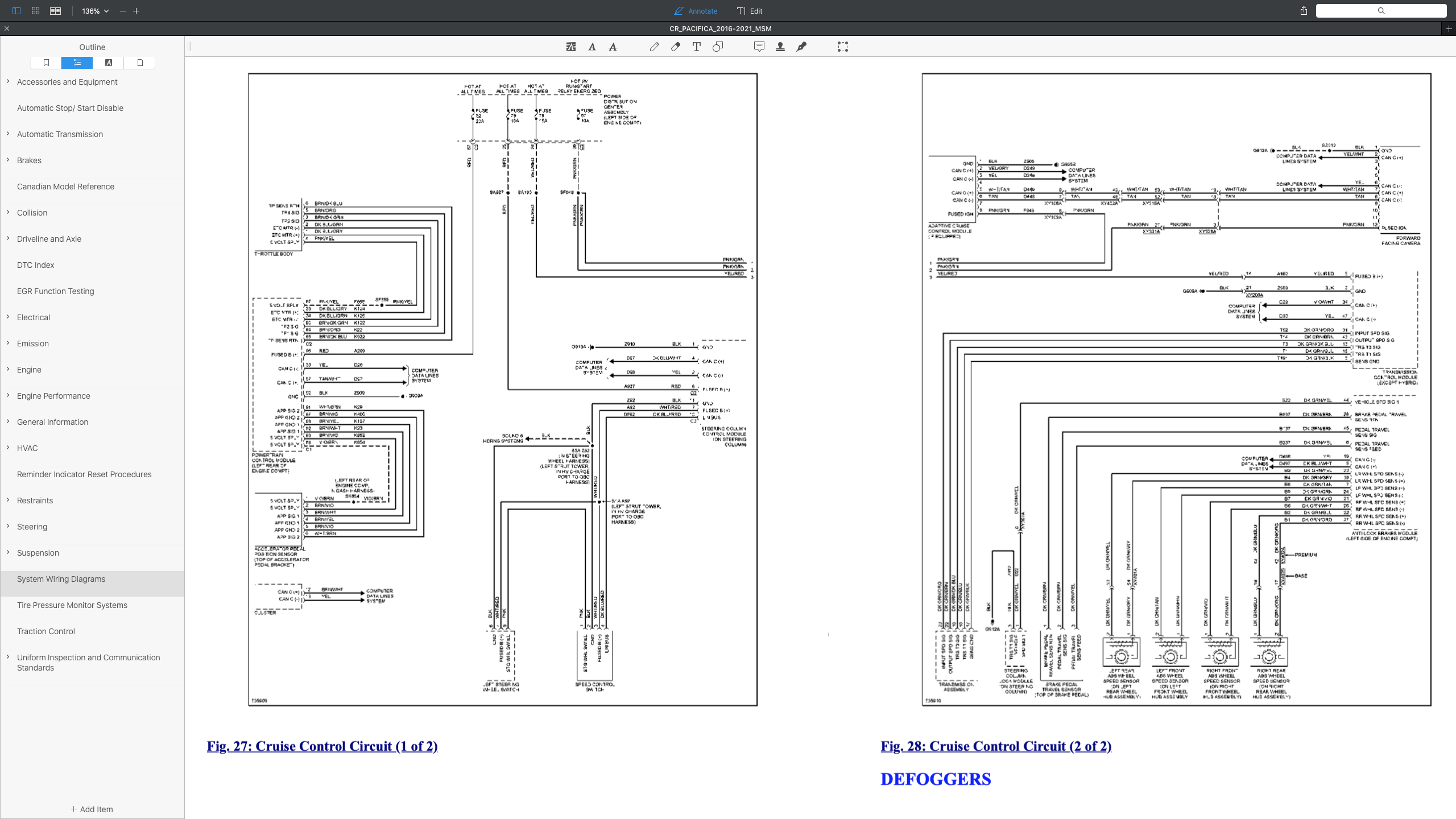CHRYSLER PACIFICA RU (2016-2020) SERVICE WORKSHOP MANUAL - Image 11