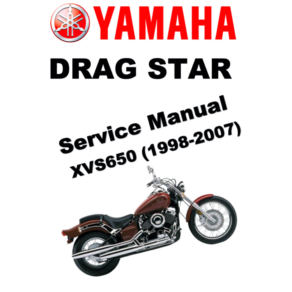 YAMAHA XVS650 DRAG STAR (1998-2007) SERVICE WORKSHOP MANUAL +PARTS CATALOGUE +OWNER'S MANUAL