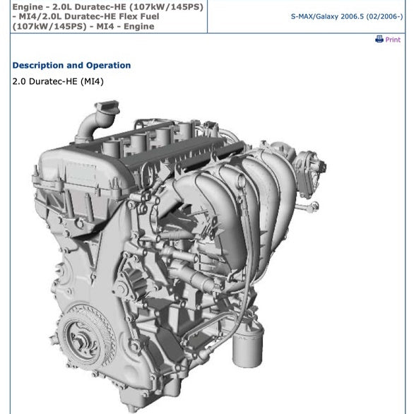 FORD S-MAX GALAXY (2006-2014) SERVICE WORKSHOP MANUAL - Image 3
