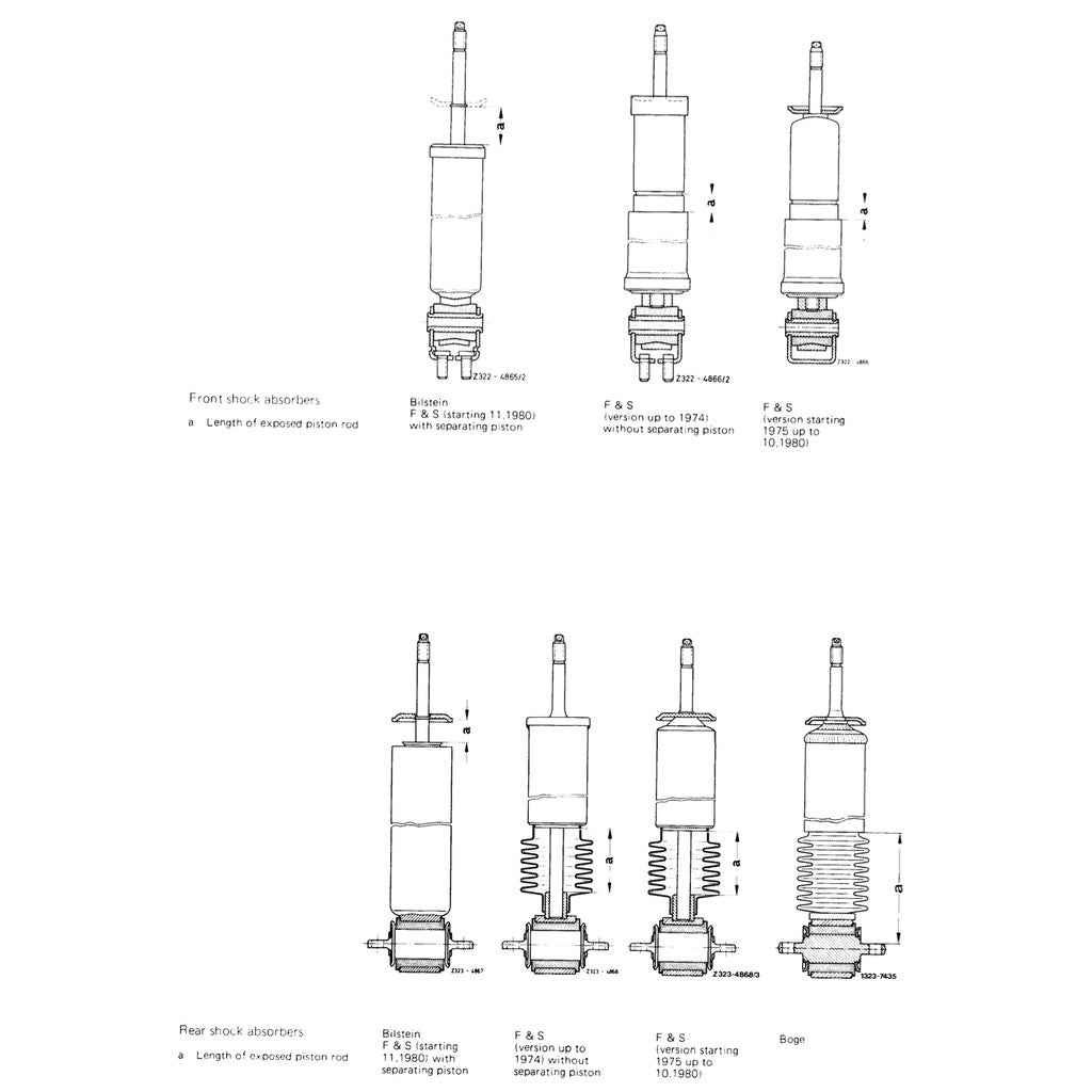 MERCEDES-BENZ R/C107 (1971-1989) SERVICE WORKSHOP MANUAL - Image 7