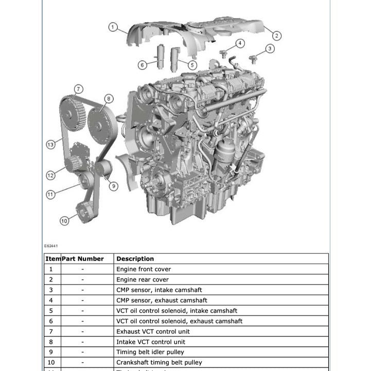 FORD S-MAX GALAXY (2006-2014) SERVICE WORKSHOP MANUAL - Image 10