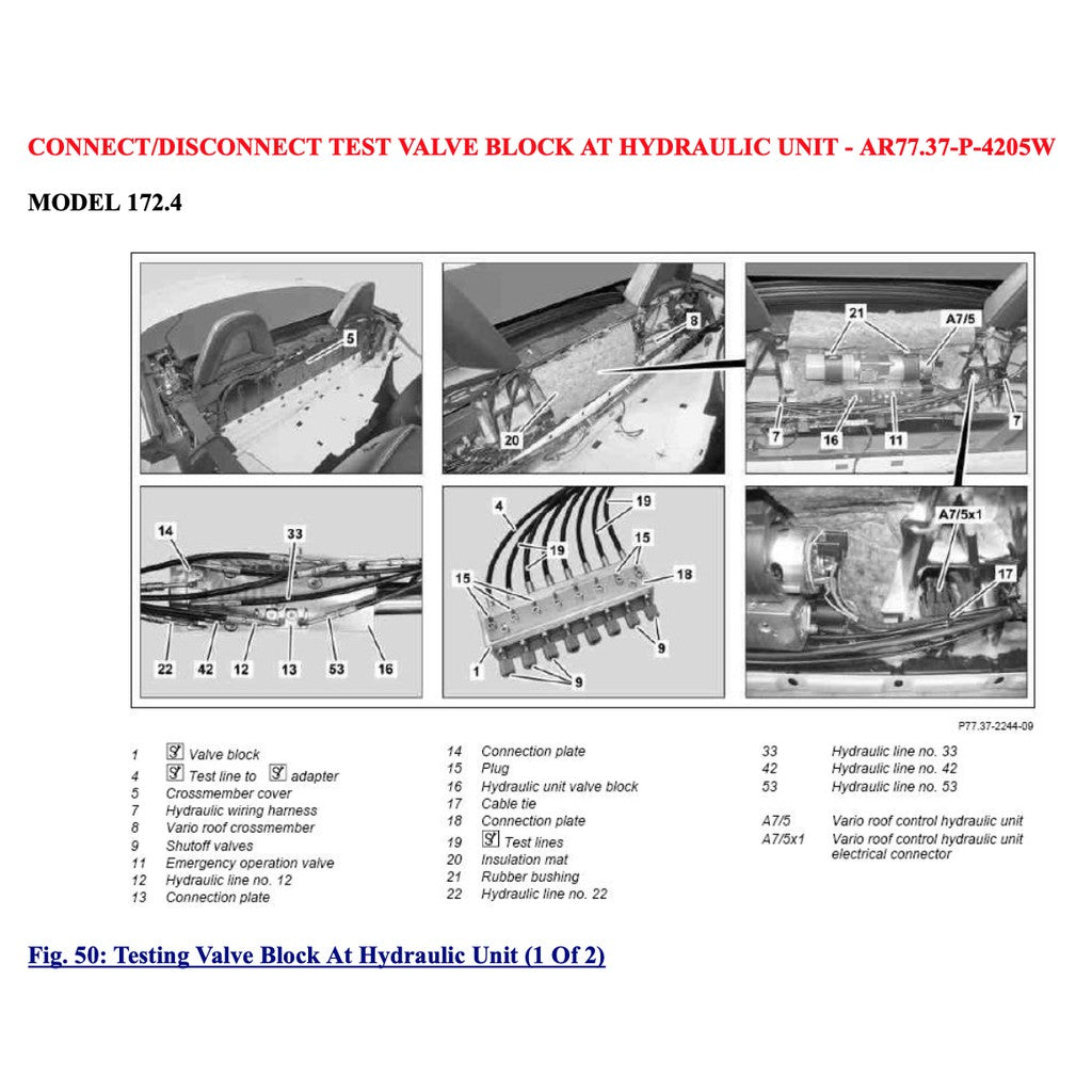 MERCEDES-BENZ SLK R172 (2011-2020) VARIO ROOF SERVICE REPAIR MANUAL - Image 8