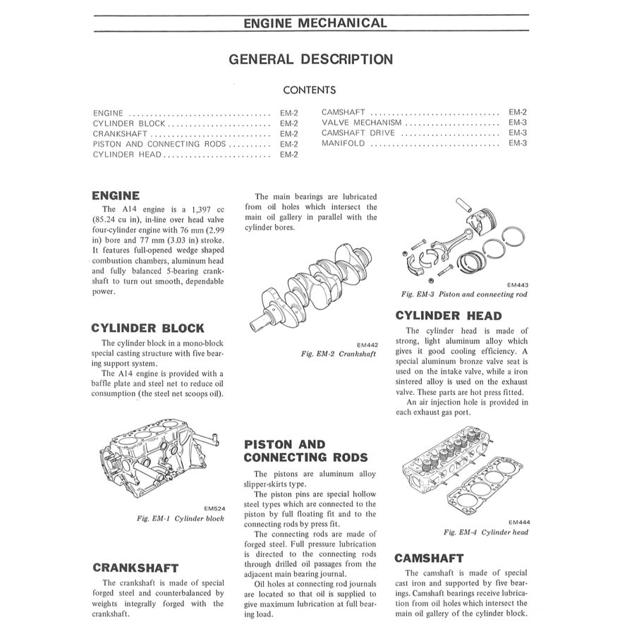 DATSUN SUNNY 120/130/140Y B210 (1973-1977) SERVICE WORKSHOP MANUAL - Image 7