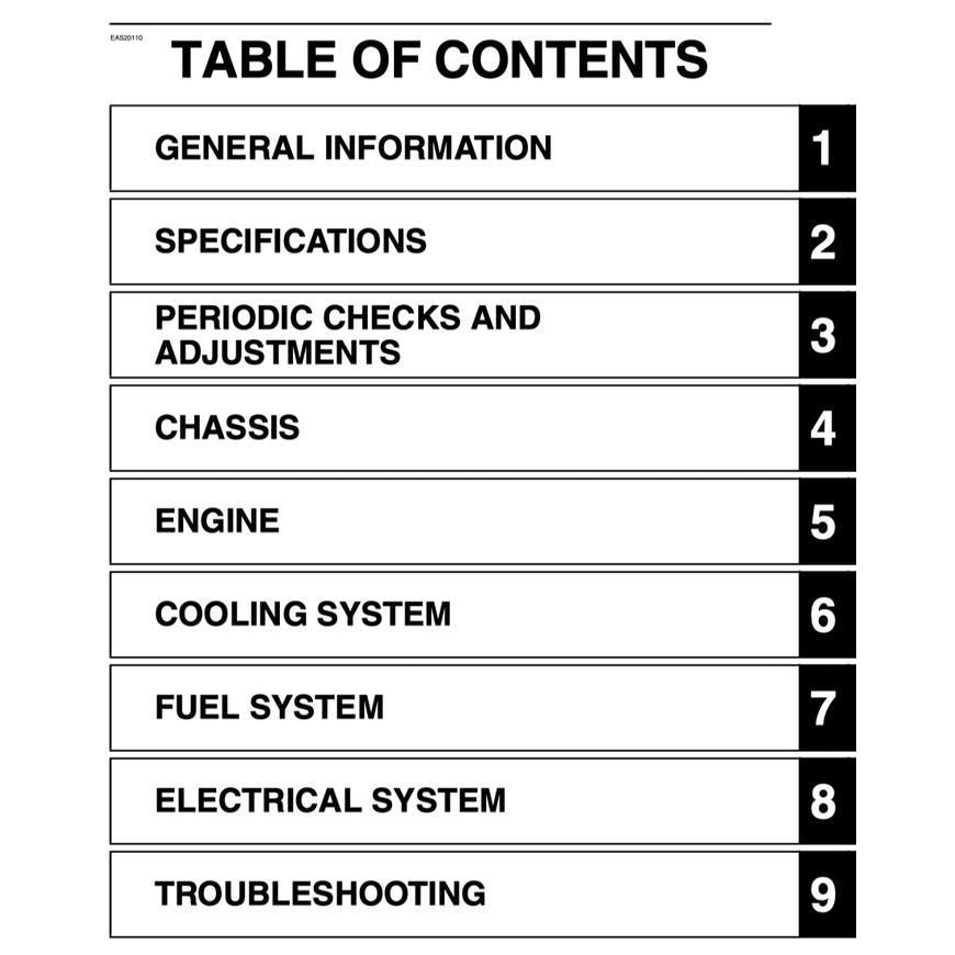 T-MAX YAMAHA TMAX XP500 (2008-2011) SERVICE WORKSHOP MANUAL + OWNER'S MANUAL - Image 3