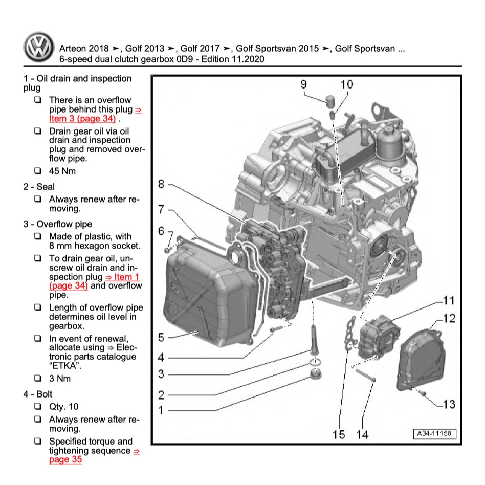 VW PASSAT B8 (2015-2022) SERVICE WORKSHOP MANUAL - Image 7