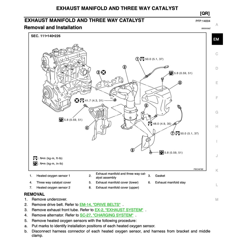 NISSAN TEANA CEFIRO (2003-2008) SERVICE WORKSHOP MANUAL - Image 8