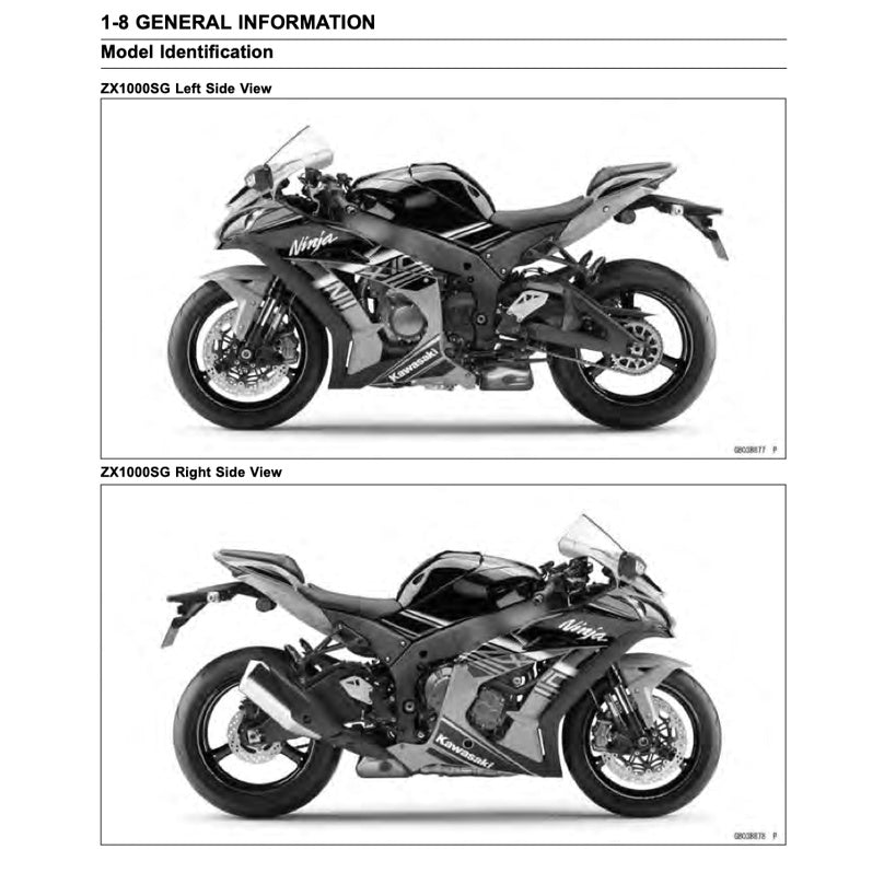KAWASAKI ZX10R NINJA (2004-2024) SERVICE WORKSHOP MANUAL + PARTS CATALOGUE + OWNER'S MANUAL - Image 6