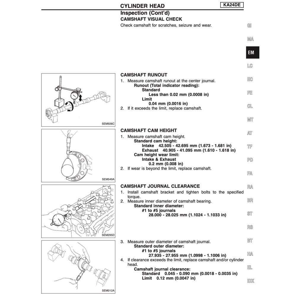 NISSAN NAVARA / FRONTIER D22 (1997-2004-2014) SERVICE WORKSHOP MANUAL - Image 9