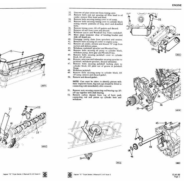 JAGUAR E-TYPE V12 (1961-1975) FACTORY WORKSHOP REPAIR SERVICE MANUAL - Image 7