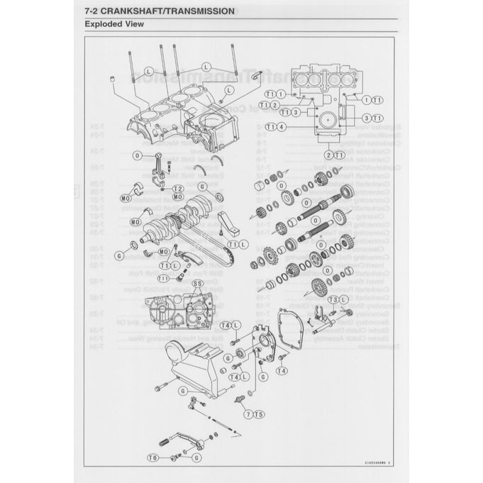 KAWASAKI ZR-7S (1999-2005) SERVICE WORKSHOP MANUAL+ PARTS CATALOGUE+ OWNER'S MANUAL - Image 6