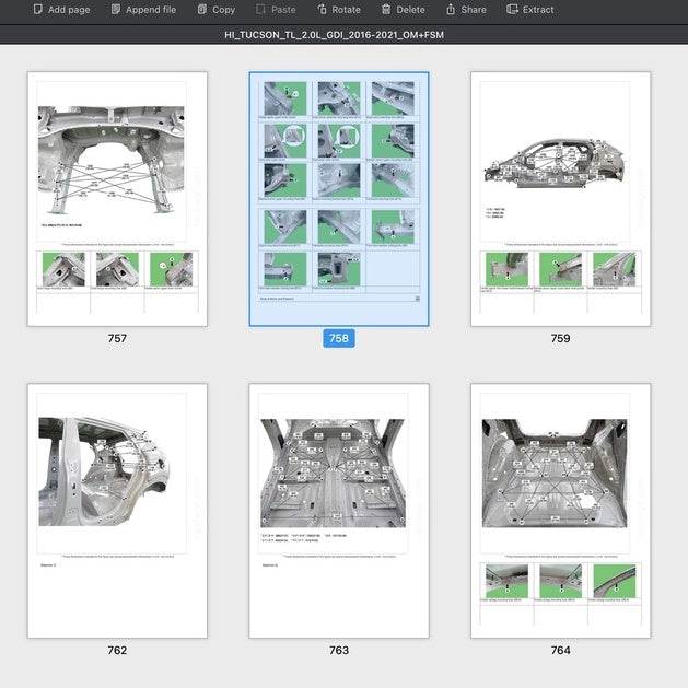 HYUNDAI TUCSON TL 1.6L T-GDI & 2.0L GDI (2016-2021) SERVICE WORKSHOP MANUAL IN PDF FORMAT (
1400 PAGES
) SUPPLIED AS DOWNLOADABLE LINK.
This is the same type of service manual your local HYUNDAI dealer will use when doing a repair. This manual has detailed illustrations as well as step by step instructions. All pages are printable, so run off what you need and take it with you into the garage or workshop.
WE ARE OFFERING A CHOICE OF TWO ENGINES FOR THIS MANUAL (SELECTED UPON CHECKOUT):
-
1.6L T-GDI (GAMMA)
- 2.0L GDI (NU)
REFERENCE POWERTRAIN
Engine
Petrol:
1.6 L Gamma GDi I4
1.6 L Gamma T-GDi I4
2.0 L Nu MPi I4
2.0 L Nu GDi I4
2.4 L Theta II MPi I4
2.4 L Theta II GDi I4
Diesel:
1.6 L U II CRDi I4
1.7 L U II CRDi I4
2.0 L R II CRDi I4
Transmission
6-speed manual
6-speed automatic
8-speed automatic
7-speed DCT
WHAT'S INSIDE ?
Detailed sub-steps expand on repair procedure information
Notes, cautions and warnings throughout each chapter pinpoint critical information.
Numbered instructions guide you through every repair procedure step by step.
Bold figure number help you quickly match illustrations with instructions.
Detailed illustrations, drawings and photos guide you through every procedure.
Enlarged inset helps you identify and examine parts in detail.
Numbered table of contents easy to use so that you can find the information you need fast.
This manual also makes it easy to diagnose and repair problems with your machines electrical system.
Troubleshooting and electrical service procedures are combined with detailed wiring diagram for ease of use. - Image 7