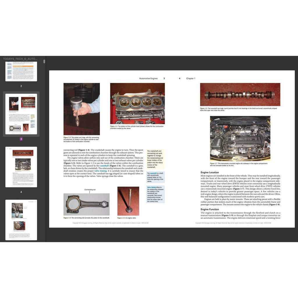 TODAY'S TECHNICIAN: AUTOMOTIVE ENGINE REPAIR & REBUILDING - TRAINING & WORKSHOP MANUAL - Image 7