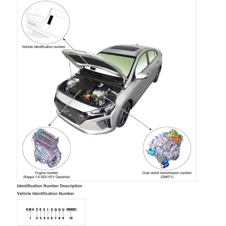 HYUNDAI IONIQ HYBRID AE (2016-2022) SERVICE WORKSHOP MANUAL - Image 7