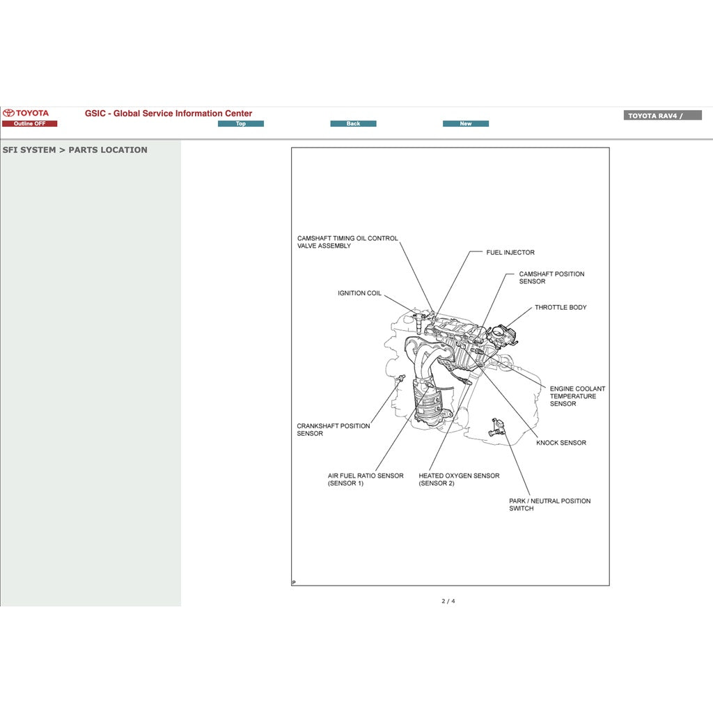 TOYOTA RAV4 XA30 (2006-2012) SERVICE WORKSHOP MANUAL - Image 5