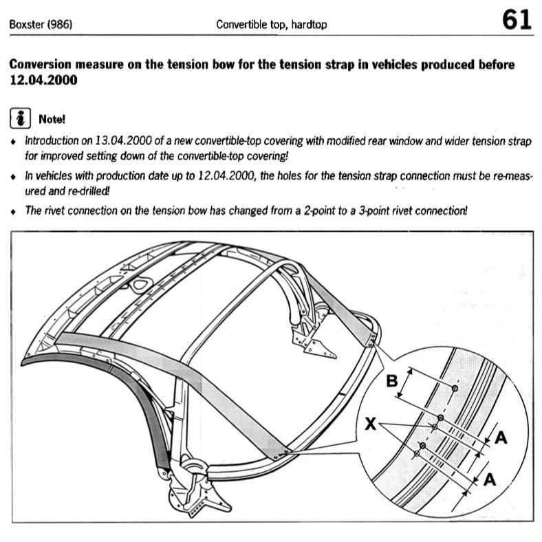 PORSCHE 986 (1997-2004) CONVERTIBLE TOP SERVICE REPAIR MANUAL - Image 4