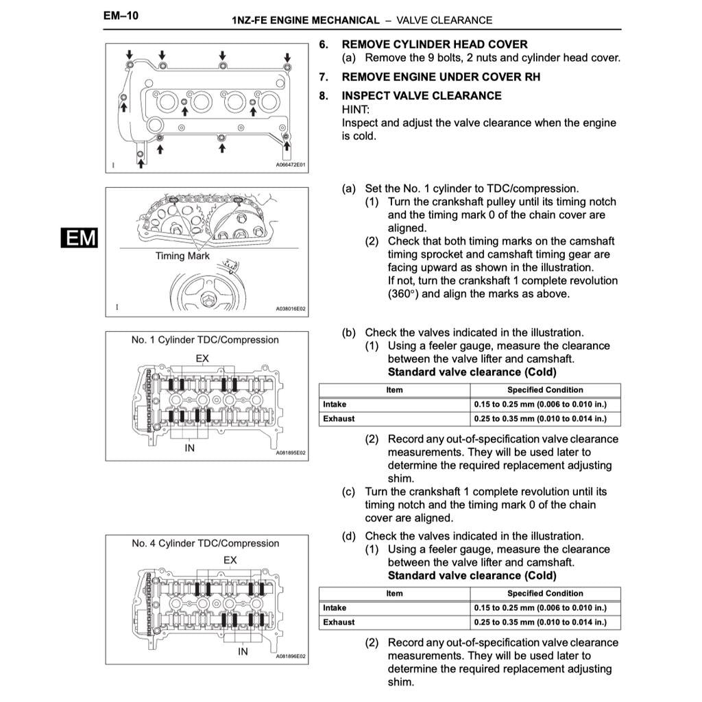 TOYOTA bB (2000-2005) SERVICE WORKSHOP MANUAL - Image 4