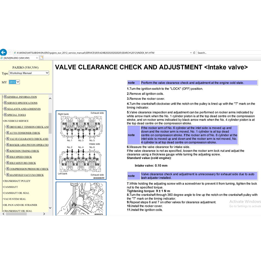 MITSUBISHI PAJERO IV V80/V90 (2006-2021) SERVICE WORKSHOP MANUAL - Image 15