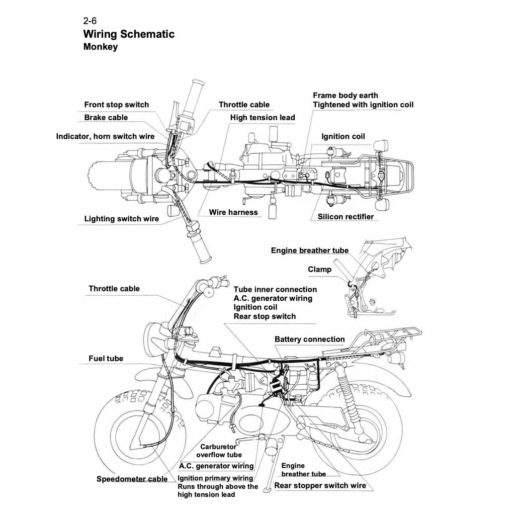 HONDA MONKEY / GORILLA Z50J (2008) SERVICE WORKSHOP MANUAL - Image 7