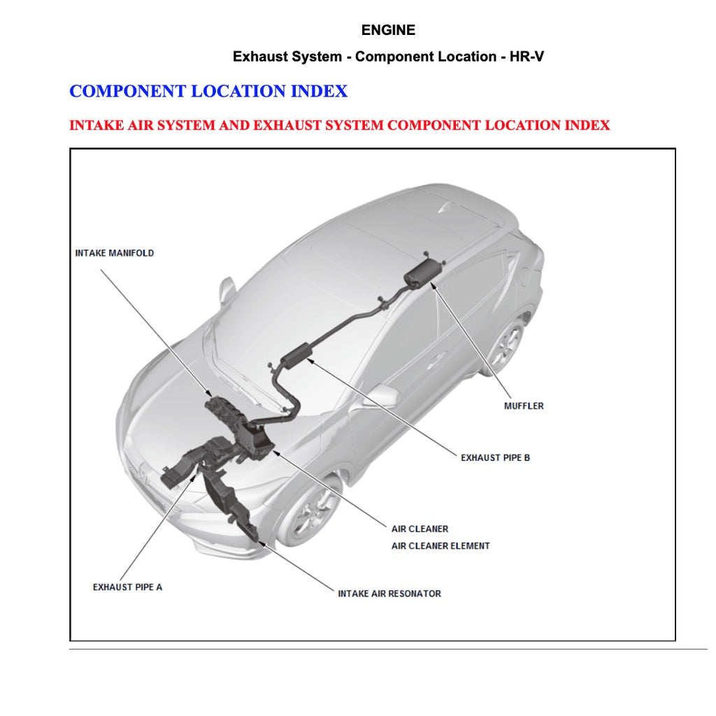 HRV HONDA HR-V RU (2013-2021) SERVICE WORKSHOP MANUAL - Image 9