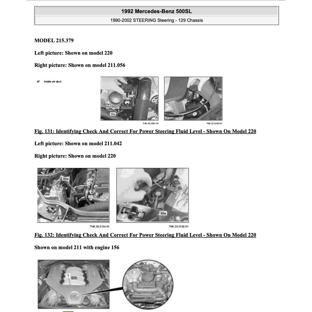 MERCEDES BENZ SL-CLASS R129 (1989-1998) SERVICE WORKSHOP MANUAL - Image 9