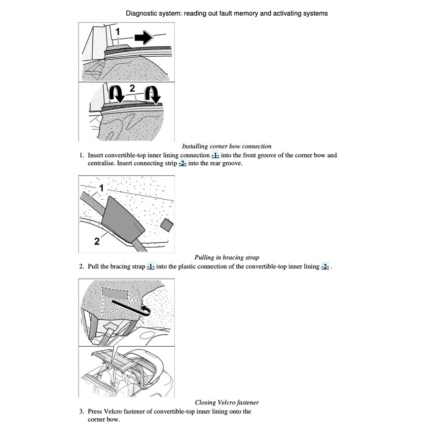 PORSCHE 911 997 (2004-2013) CONVERTIBLE TOP/ TARGA TOP SERVICE REPAIR MANUAL - Image 7