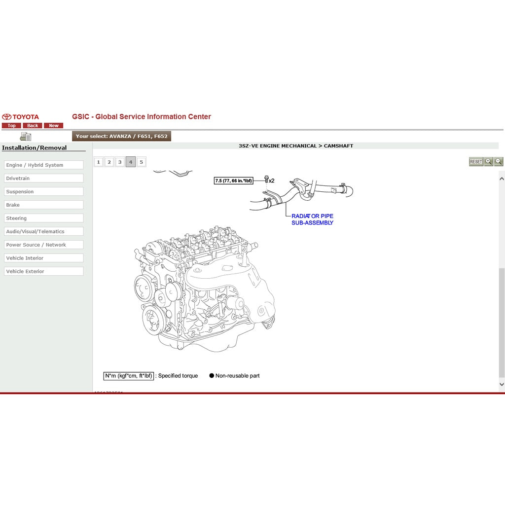 TOYOTA AVANZA F650/F651/F654 (2011-2018) SERVICE WORKSHOP MANUAL - Image 8