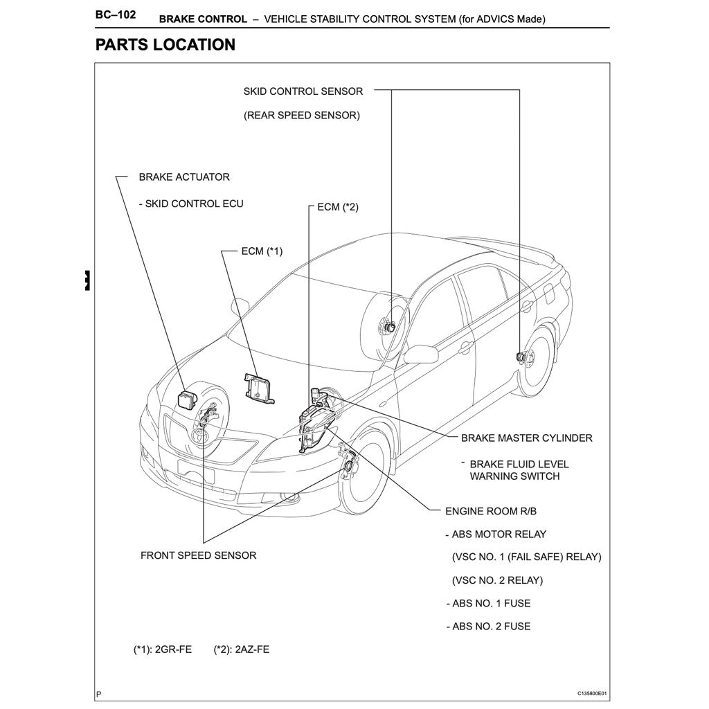 TOYOTA CAMRY ACV40 GSV40 (2006-2011) SERVICE REPAIR WORKSHOP MANUAL - Image 9
