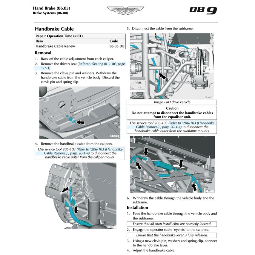 ASTON MARTIN DB9 (2005-2016) SERVICE WORKSHOP MANUAL - Image 8