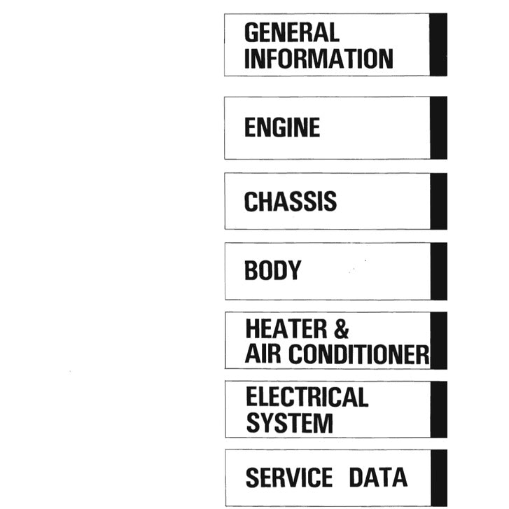 NISSAN SKYLINE GT-R R32 (1989-1994) SERVICE WORKSHOP MANUAL - Image 3