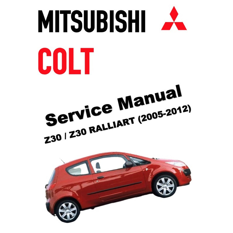 MITSUBISHI COLT Z30 RalliArt (2005-2012) SERVICE WORKSHOP MANUAL - Image 2