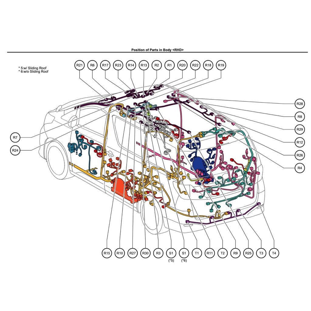 TOYOTA ALPHARD / VELLFIRE ANH20 / GGH20 (2008-2015) SYSTEM WIRING DIAGRAMS + WIRE ROUTING+ RELAY LOCATIONS - Image 8