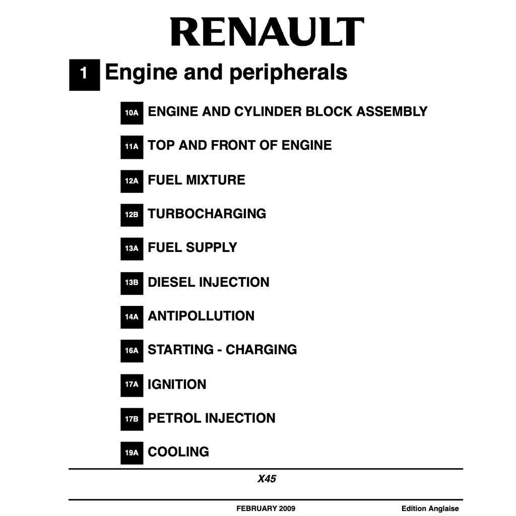 RENAULT KOLEOS X45 (2007-2016) SERVICE WORKSHOP MANUAL - Image 4