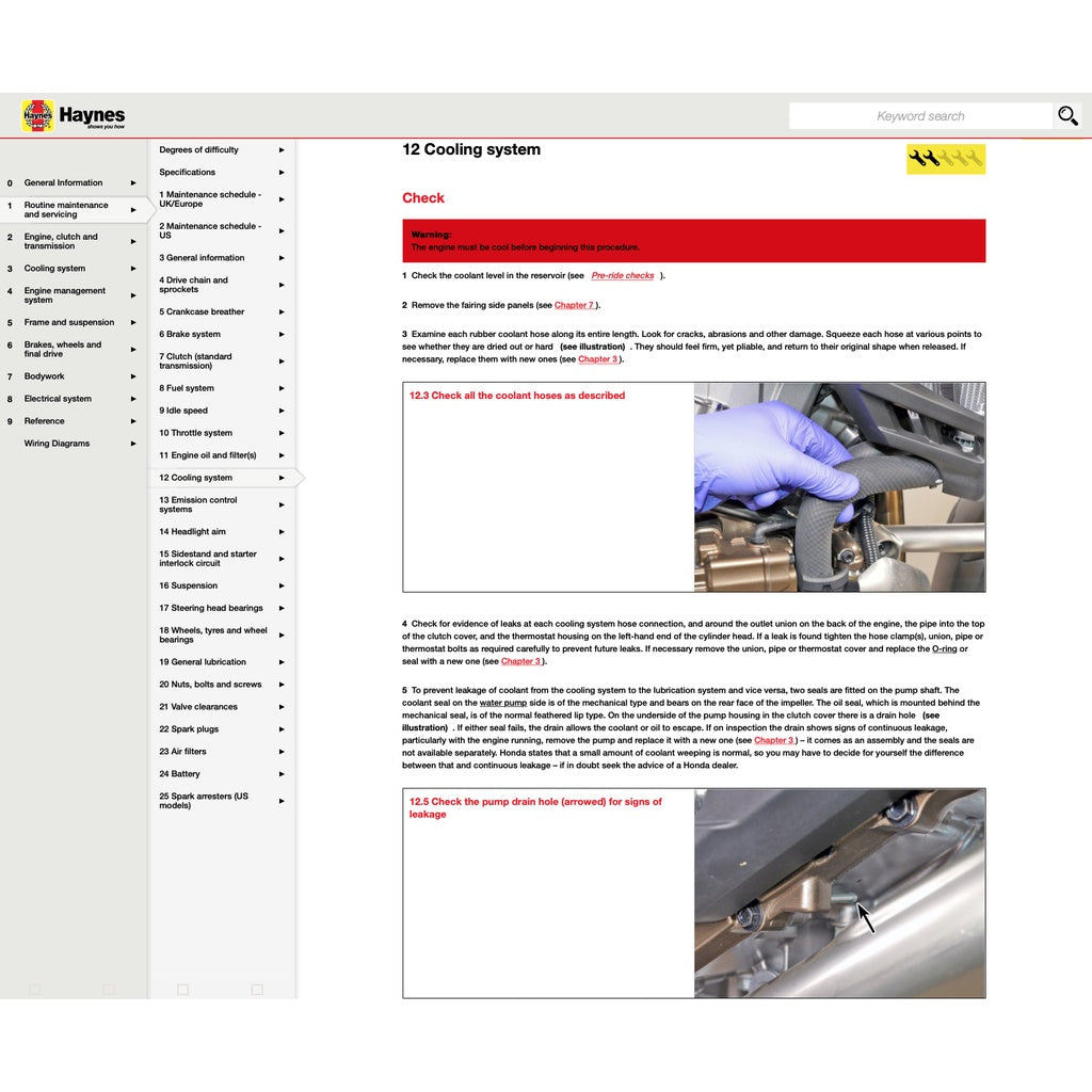 HONDA CRF1000 A/A2/D/D2 AFRICA TWIN (2016-2019) SERVICE WORKSHOP MANUAL - Image 5