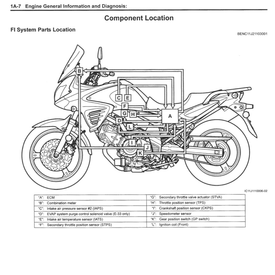 SUZUKI V STORM V STROM VSTROM DL650 (2012-2016) SERVICE WORKSHOP MANUAL + PARTS CATALOGUE + OWNER' MANUAL - Image 6