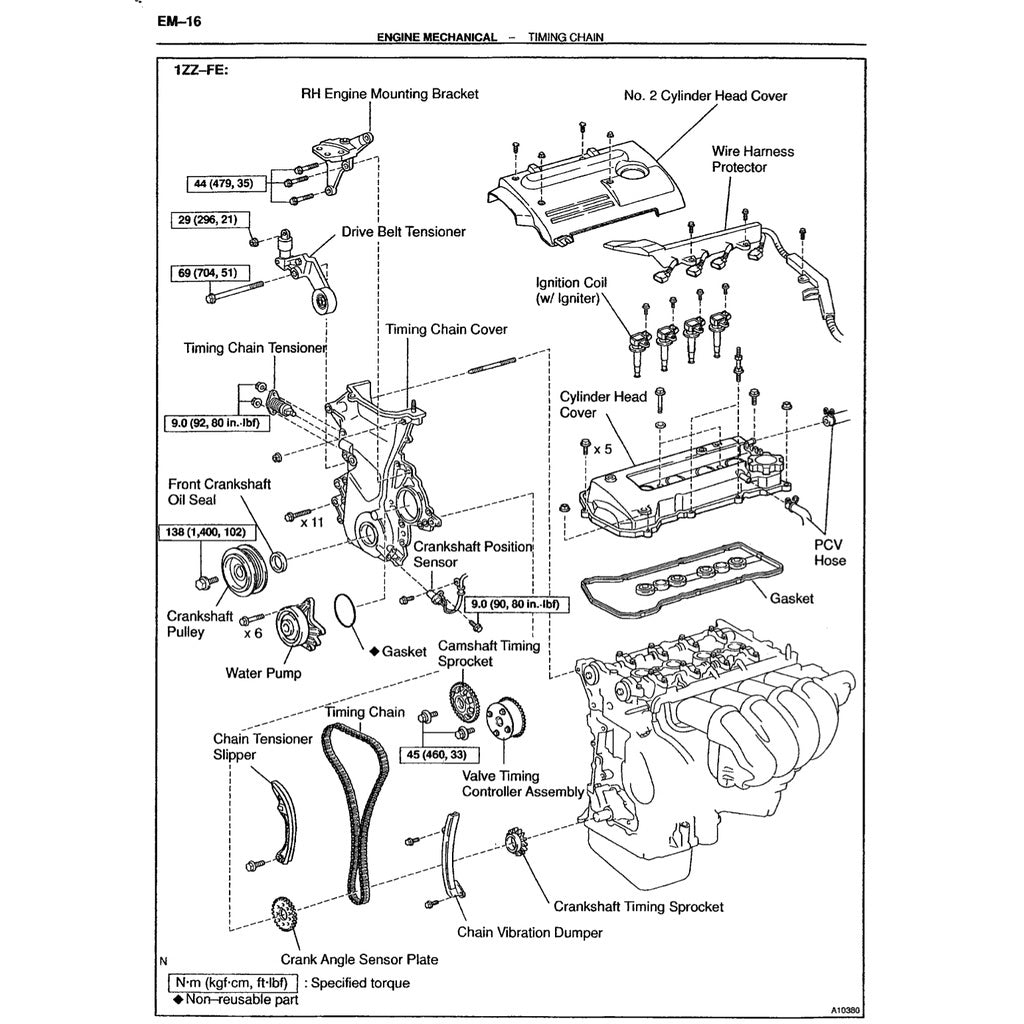 TOYOTA CELICA 2000 T230 (1999-2006) SERVICE WORKSHOP MANUAL - Image 7
