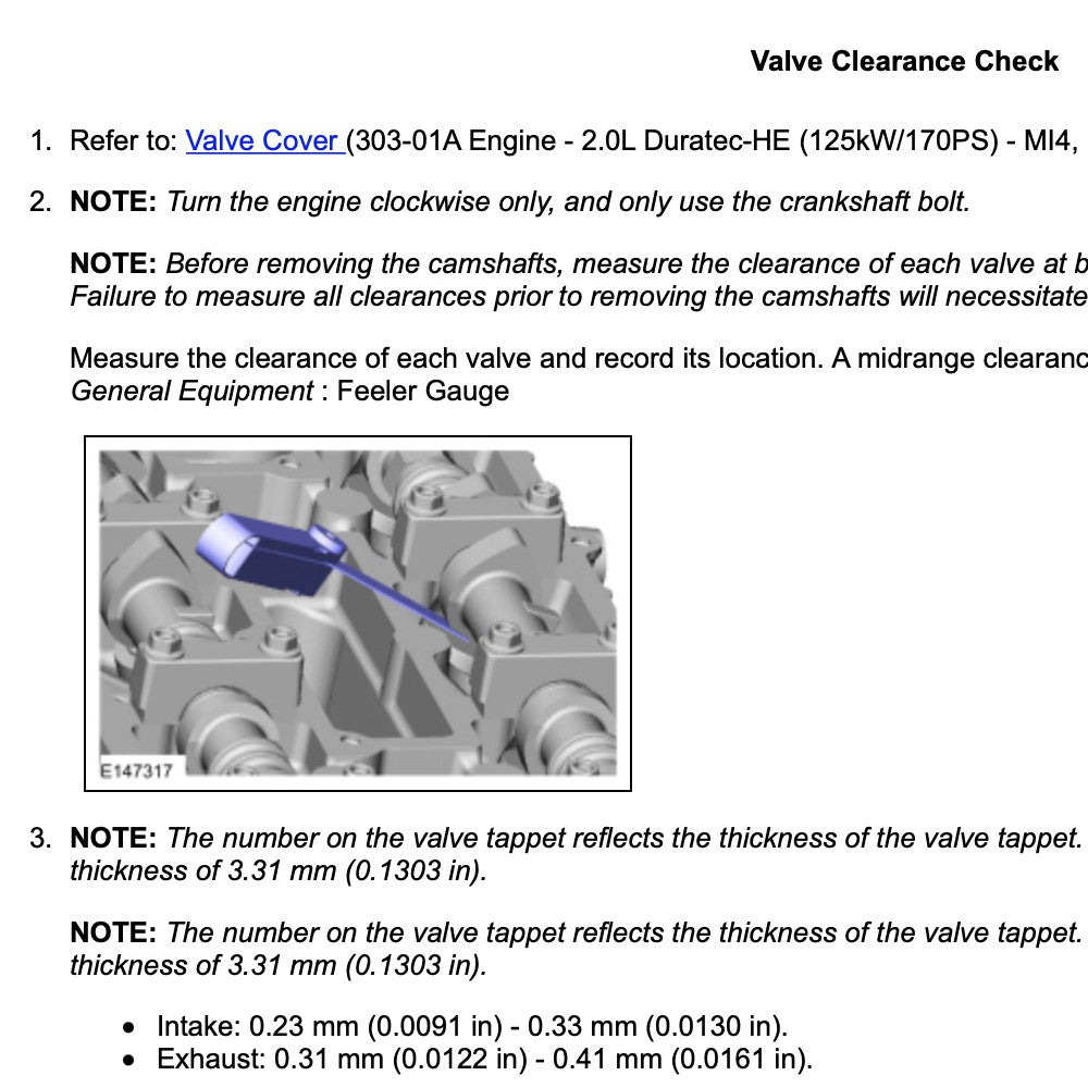 FORD FOCUS MK3 C346 (2011-2017) SERVICE WORKSHOP MANUAL - Image 10
