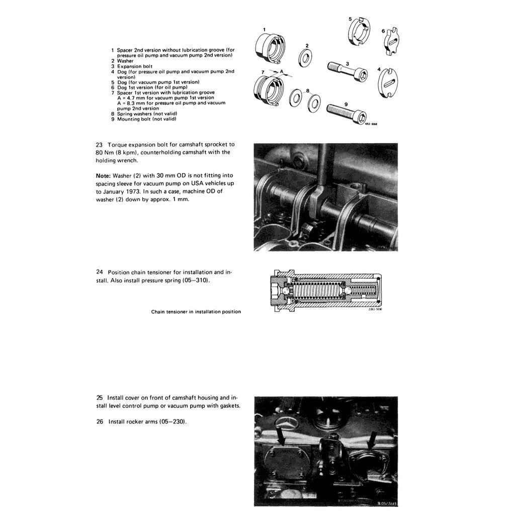 MERCEDES-BENZ ENGINE M110 (1980–1996) SERVICE WORKSHOP MANUAL - Image 9