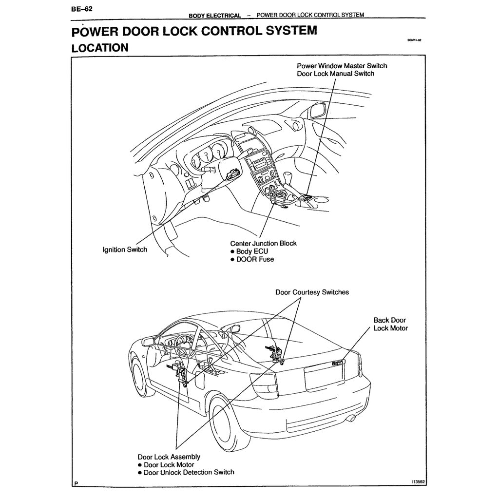 TOYOTA CELICA 2000 T230 (1999-2006) SERVICE WORKSHOP MANUAL - Image 8