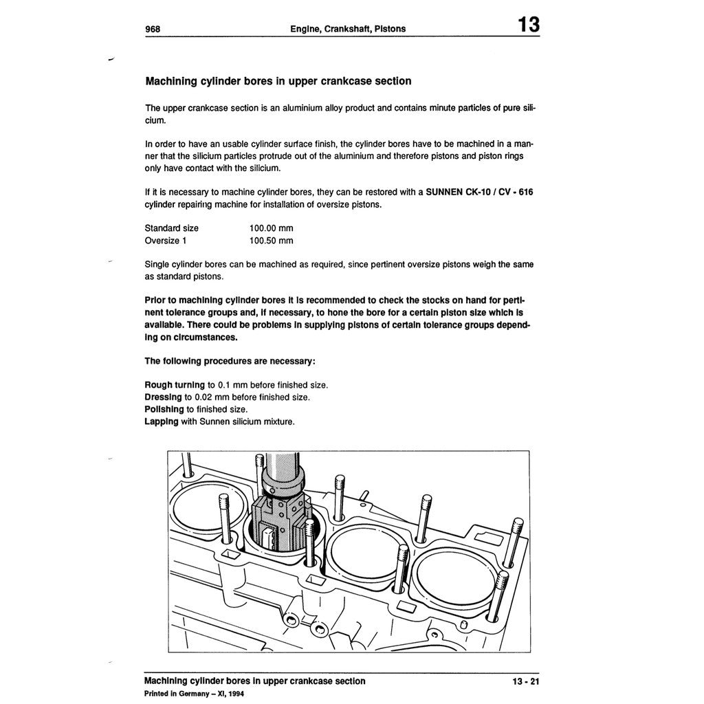 PORSCHE 968 (1991-1995) SERVICE WORKSHOP MANUAL - Image 9